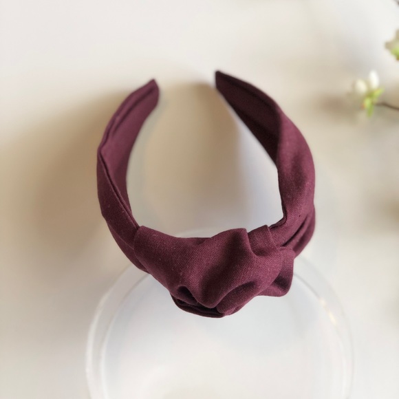 Yobys' Mulberry Linen Knot Headband | Handmade - Picture 3 of 8